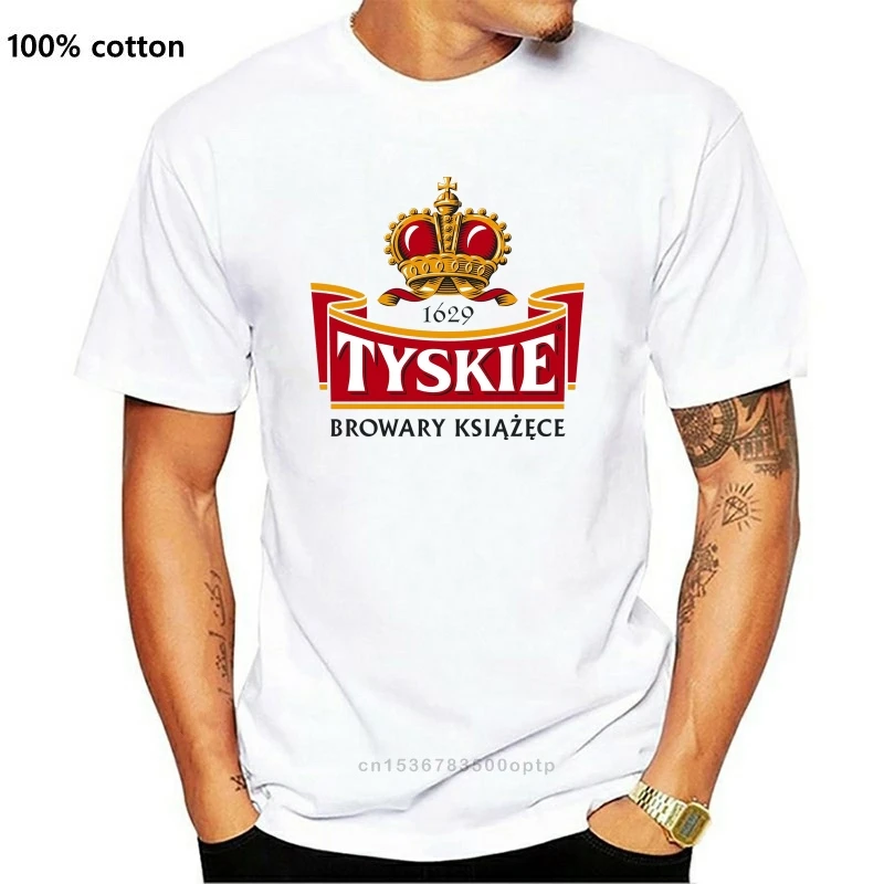 

Tyskie Biala Koszulka Polska Polski Browar Piwo Alkohol T Shirt Koszulki Meskie