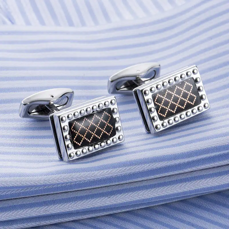 

FLEXFIL Jewelry Fashion shirt cufflink for mens Brand cuff button cuff link High Quality Wedding male abotoaduras Free Shipping