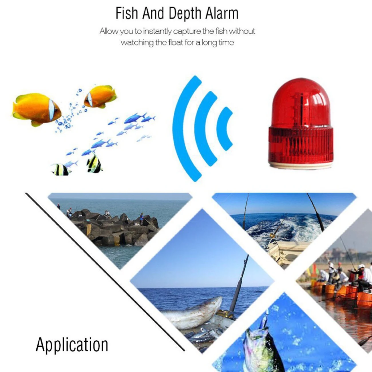Handheld Fish Finder Portable Wireless Sonar Sensor Fishfinder Depth Locator Fishing Gear LCD Display | Товары для рыбалки