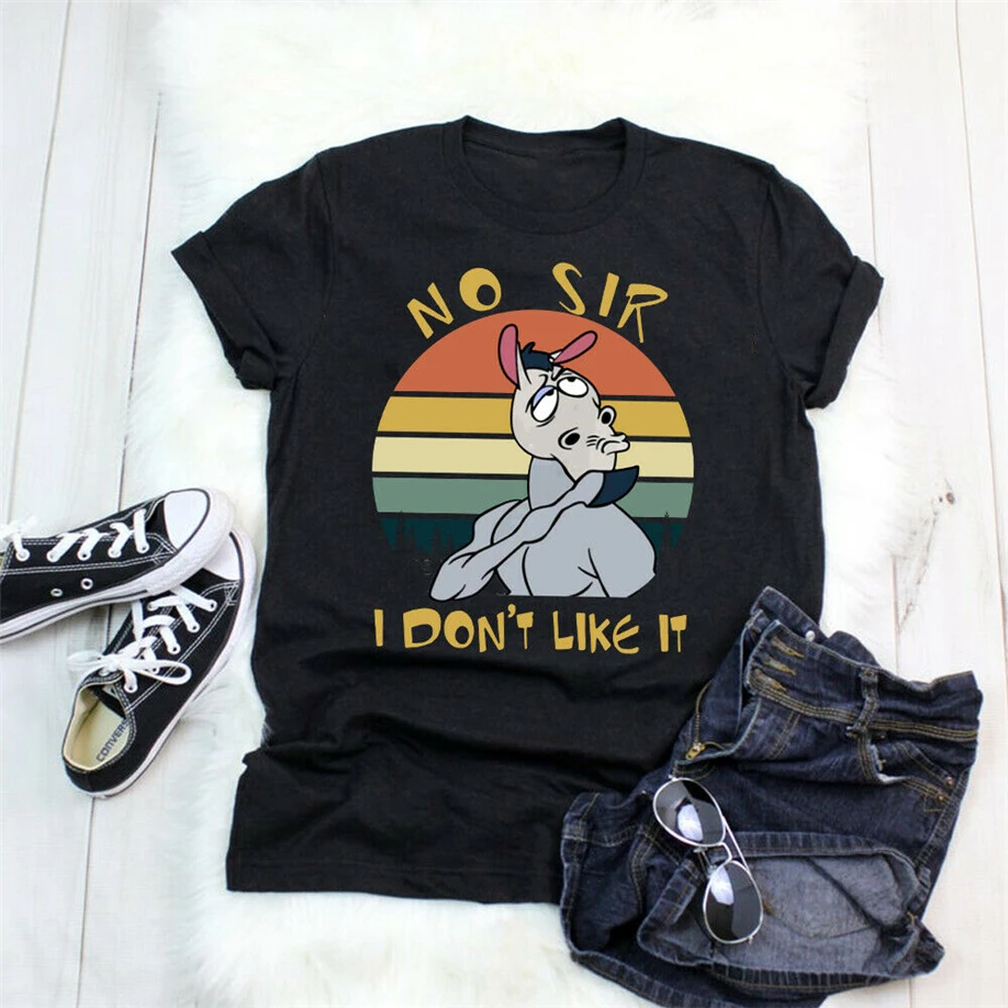 Нет сэр мне не нравится это забавная классическая черная футболка. Лучший