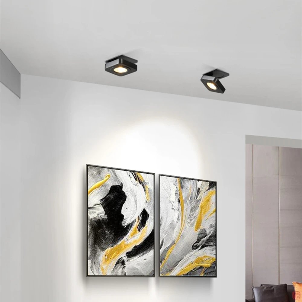 Складной светильник [DBF] ультратонкий квадратный Точечный для потолка