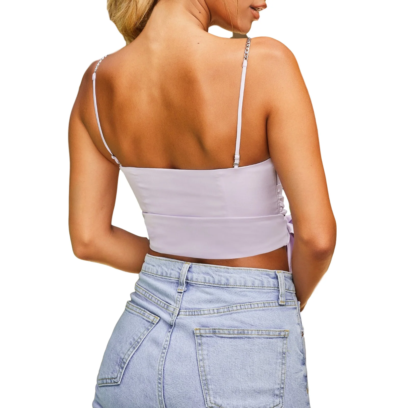 

2020 new sexy ladies fashion solid color camisole