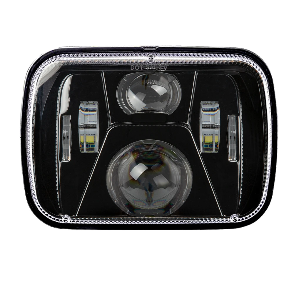 5X7 дюймов морской Светодиодный луч 55 Вт светодиодный головной светильник