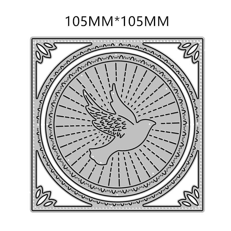 Spot Square Circle Pigeon Metal Cutting Dies for DIY Scrapbooking and Card Making Decorative Embossing Craft without Stamps image 2