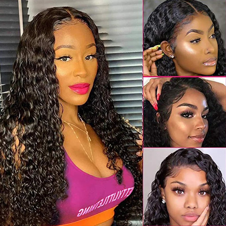 

Karizma Lace Front Human Hair Wigs Remy Hair Brazilian Water Wave Wigs For Black Women With Baby Hair Pre Plucked 13*4 Lace Wig