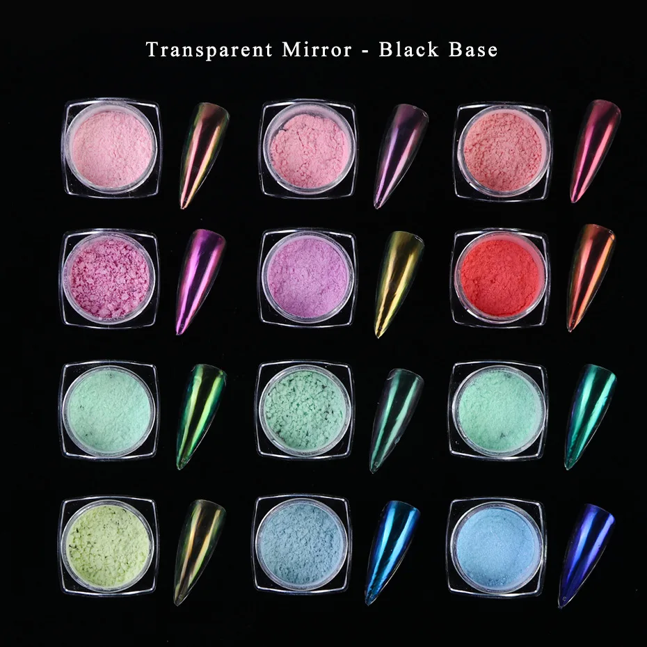 

0.2g Beautiful Aurora Magic Mirror Powder Nail Art Powder Pink Red and Other Transparent Acrylic Paints DIY Nail Art Decorations