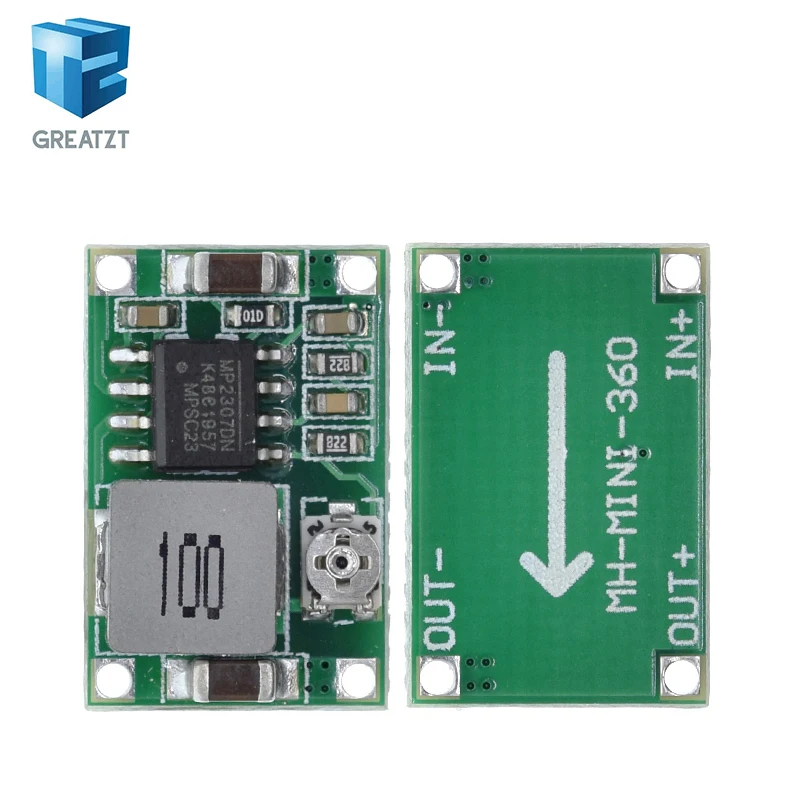 1pcs Mini360 DC Buck Converter Step Down Module 4.75V 23V to 1V 17V 17x11x3.8mm SG125 SZ+|buck converter|step down modulestep dc-dc |