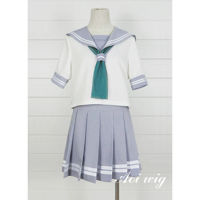 

Japanese Anime Love Live Sunshine Aqours Summer Cosplay Costume Takami Chika Girls Sailor Uniforms School Uniforms