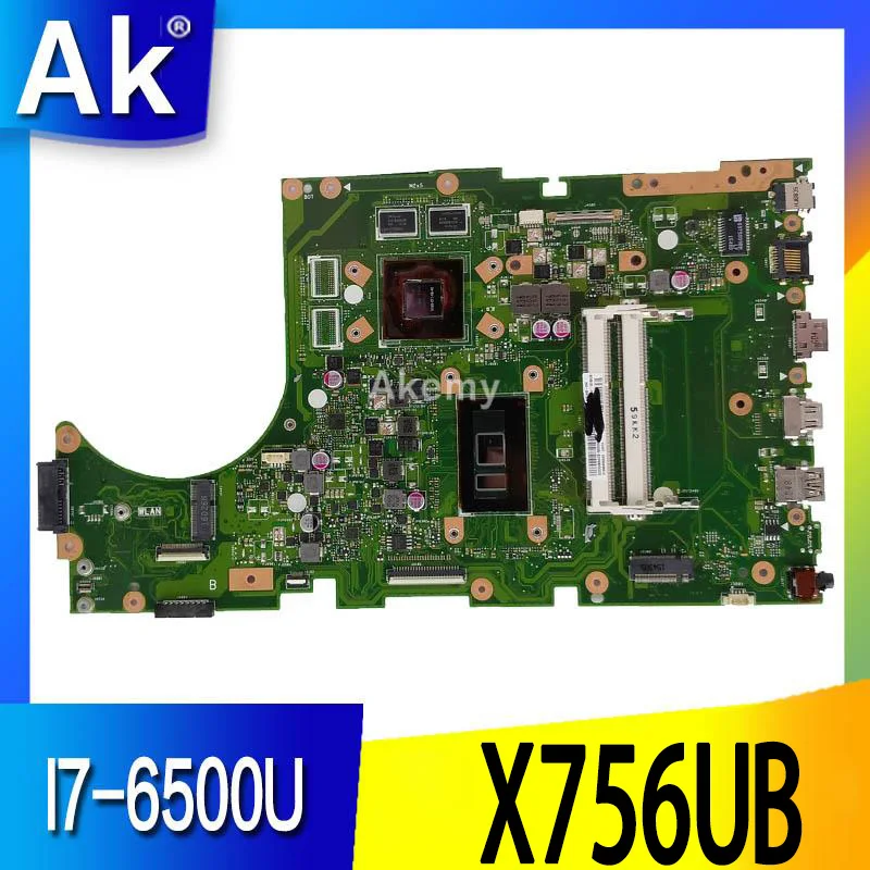 AK X756UB MAIN_BD./I7 6500U GTX940M 2GB DDR3 Материнская плата For Asus X756U X756UXM K756U материнская для