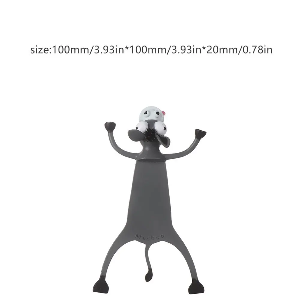 

Creative 3D Three-dimensional Animal Funny Cute Pet Bookmark Cartoon Animal Marker School Stationery Supplies