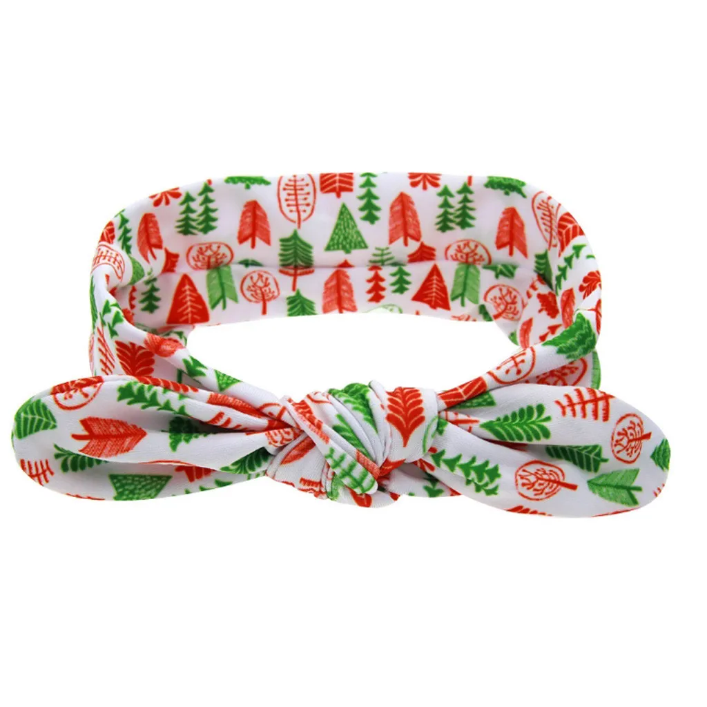 Детский бантик в виде кроличьих ушек на Хэллоуин и Рождество эластичная повязка