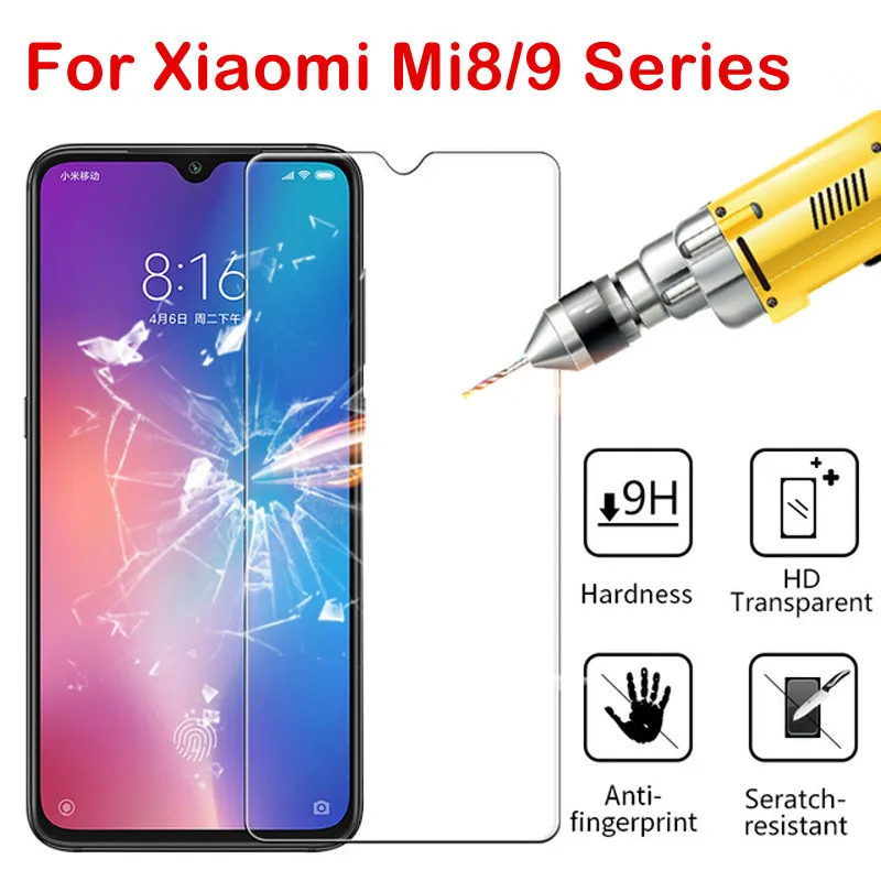 Защитное стекло для Xiao mi 8 светильник 9 9T t pro безопасная защита экрана A3 cc9 8pro