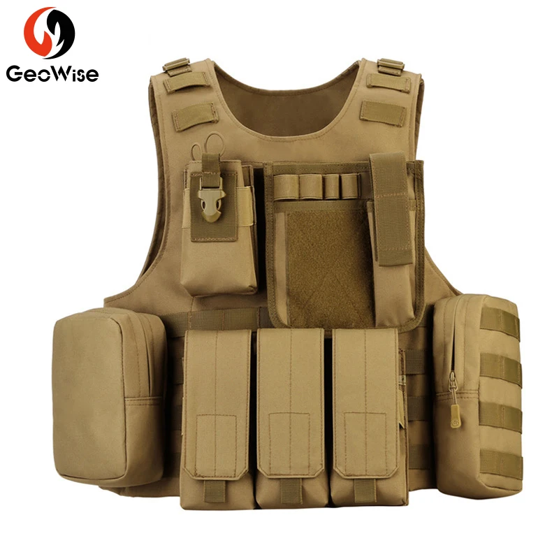 Мужской военный тактический жилет Molle боевой штурмовой тарелка CS Уличная