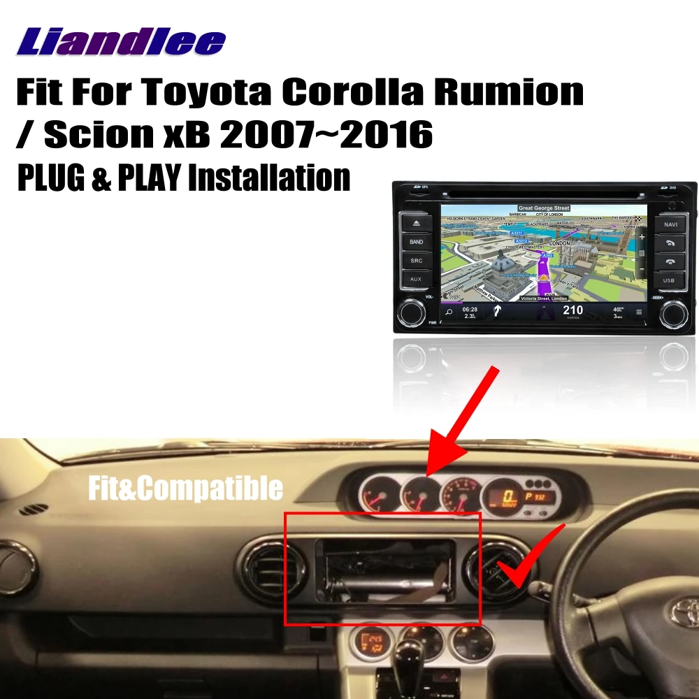 Для Toyota Corolla Rumion для Scion xB 2007 ~ 2016 автомобильный Android мультимедийный DVD-плеер