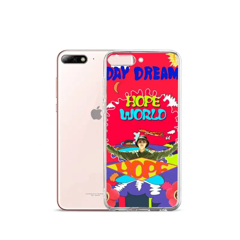 

cartoon hope world color letter Phone Case Transparent for iPhone Samsung A S 11 12 6 7 8 9 10 20 Pro X XS Max XR Plus lite