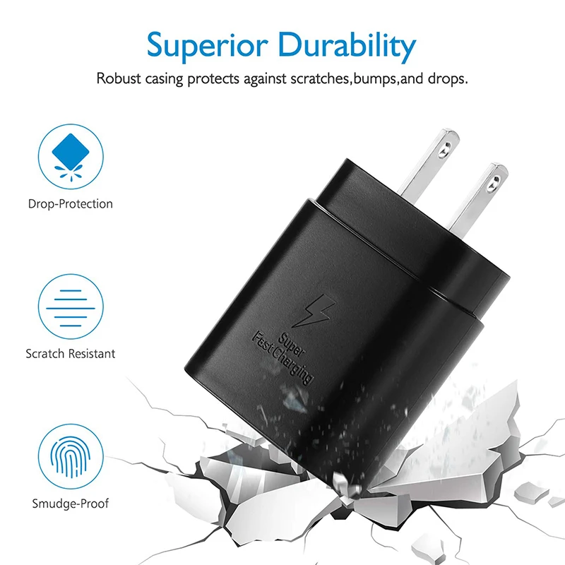 Оригинальное зарядное устройство Samsung S21 S20 5G 25 Вт Сверхбыстрая зарядка Usb Type C Pd PPS