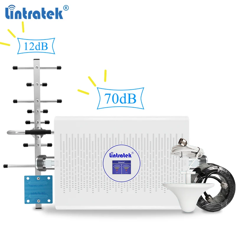 Фото Усилитель сотового сигнала Lintratek CDMA 850 1800 2G 3G 4G ретранслятор диапазона 5/Band 3