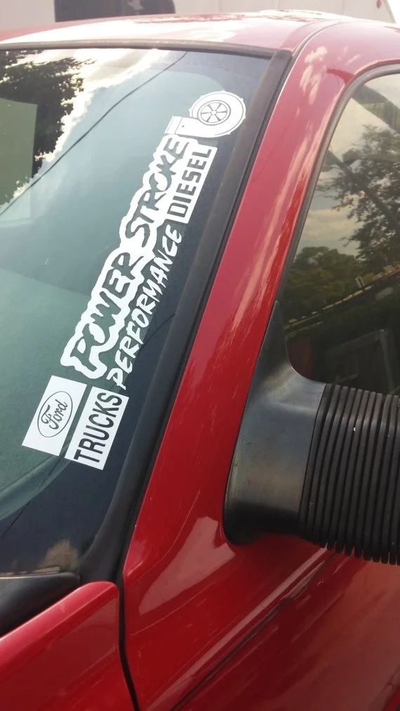 

Для FORD Power Stroke Performance Turbo Diesel window A-Piller decal