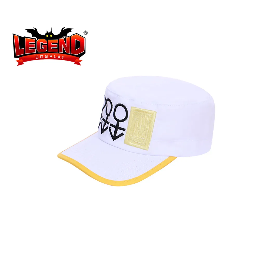 Приключения Джоджо алмаз ломкий Леоне abbacchio Косплей белая шляпа фуражке|Костюмы