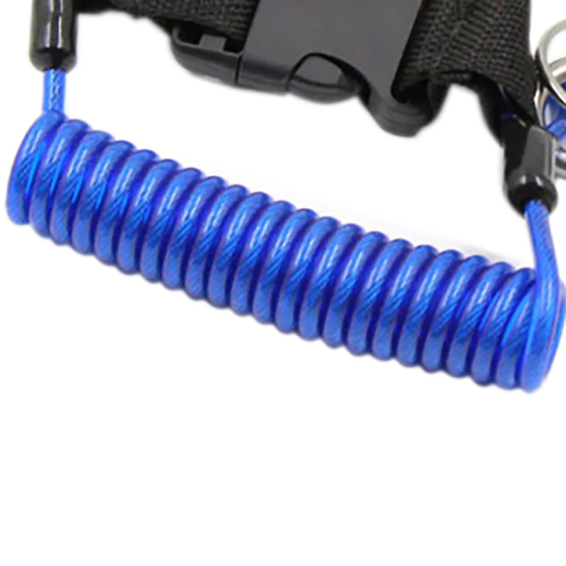 

Scuba Reef Hook Double Diving Reef Hook with Spiral Coil Lanyard Diving Safe Accessories