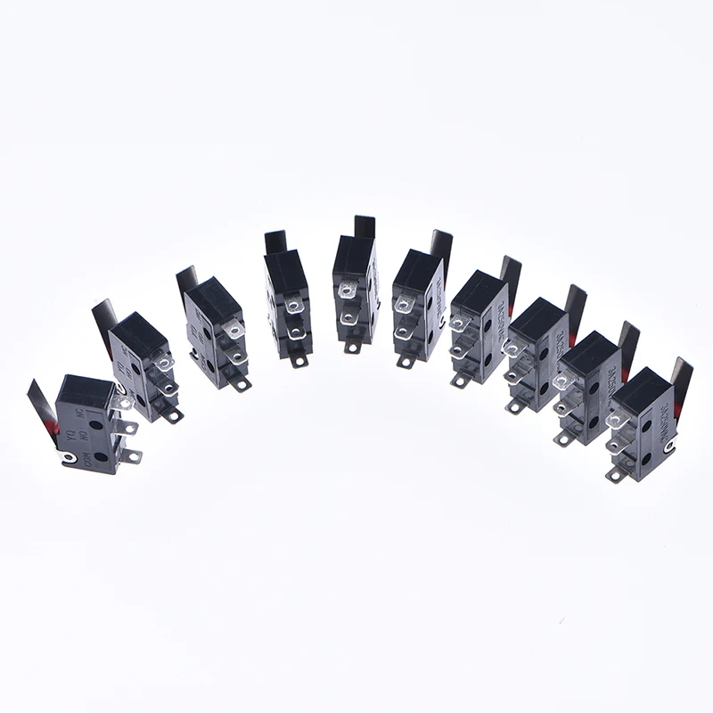 

10 Pcs Mini Micro Limit Switch Roller Lever Arm SPDT Snap Action LOT