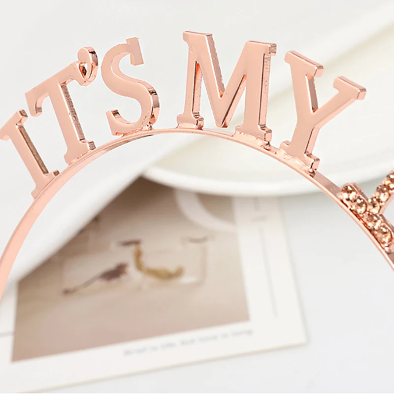 С надписью It's My 21st на день рождения тиара венец для женщин девочка с днем