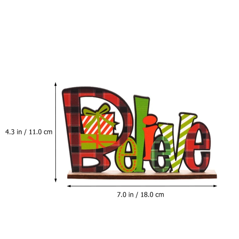 4Pcs Unique Christmas Ornaments Durable Decors Desktop Adornments New Year Wood Craft Xmas Tree Ornament | Дом и сад
