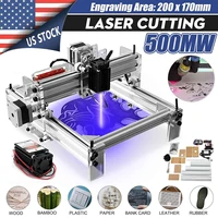 500mw blue laser engraving machine mini diy desktop cutting engraver cnc wood router printer cutter adjustable with laser goggle
