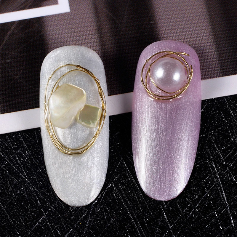 1 рулон медной проволоки 3D металлические наконечники для украшения ногтей