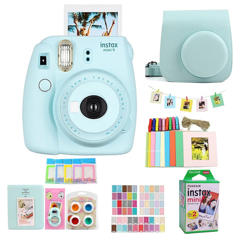 Оригинальная фотокамера Fujifilm Fuji Instax Mini 9+ 20 листов пленки Fujifilm Instax Mini 8/9
