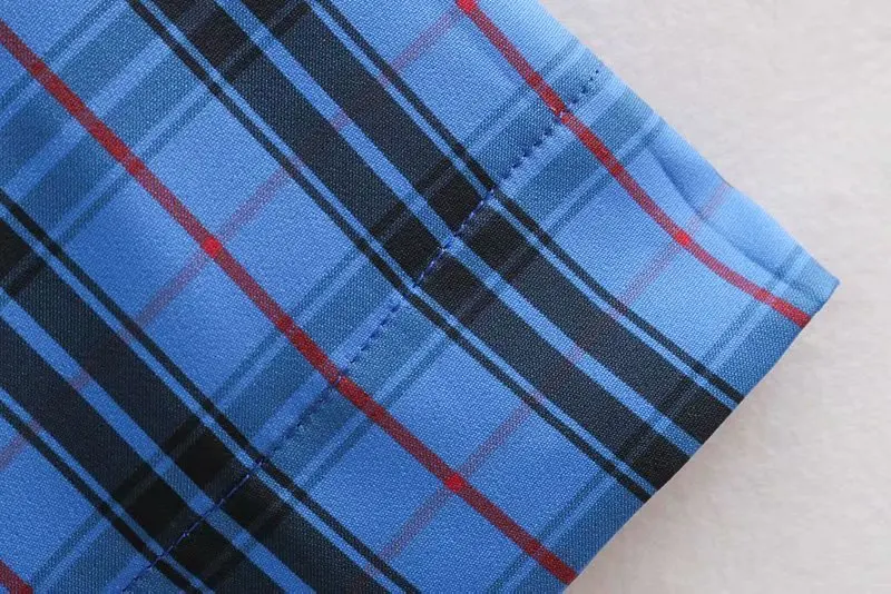 

HStar autumn Vintage plaid bowknot sashes wide leg pants fashion high waist pocket long loose Trousers business Pants