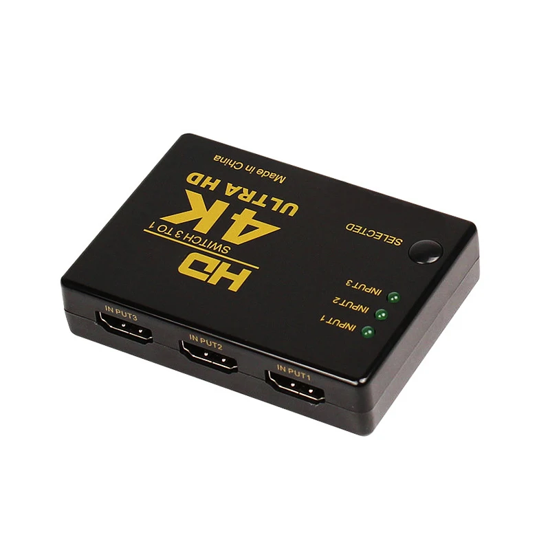 Видеоадаптер HDTV переключатель с 3 портами 4K * 2K 1080P совместимый HDMI | Электроника