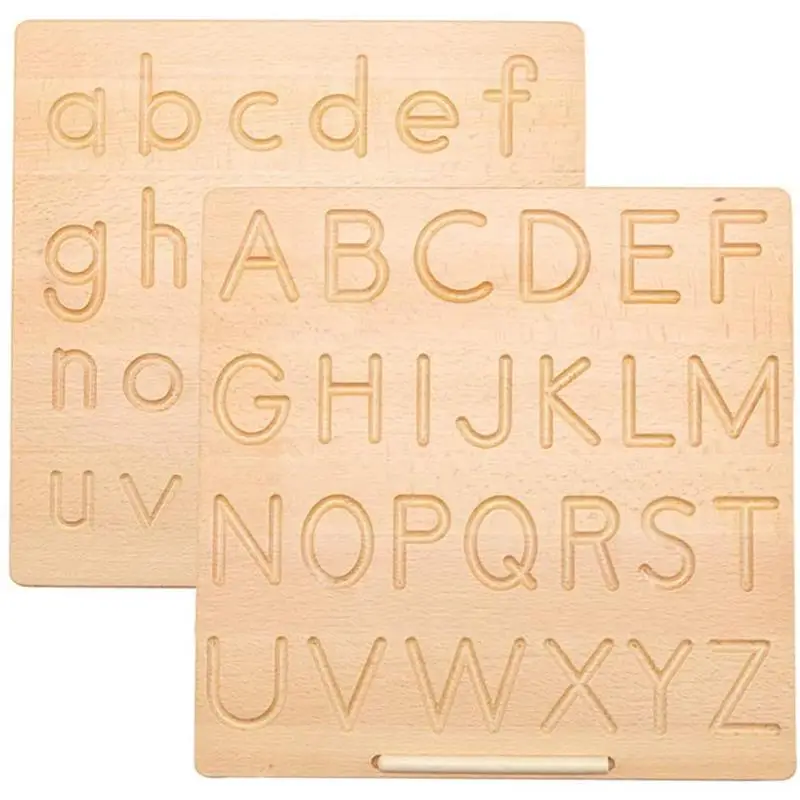 

Kid Educational Toy Wooden Tracing Writing Board Interesting Alphabet Letter Number Writing Board Montessori Toys For Kids #20