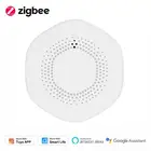 Датчик температуры и влажности Tuya Zigbee 3,0, сенсор с управлением через приложение, работает с Alexa Google Home