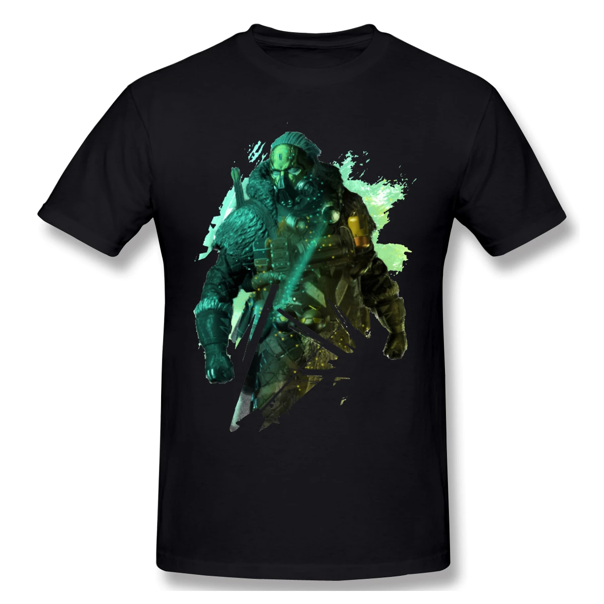 

Battle Royale Caustic T-Shirt Men Birthday Gifts Short Sleeves Funny Tees O Neck 100% Cotton Apex Legends Clothes Humor T Shirt