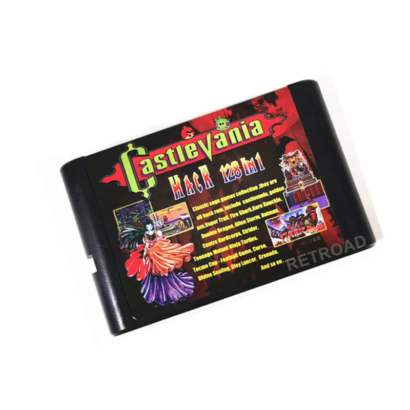 Коллекция игр Sega непревзойденная версия взлома Super 128 в 1 Castlevania Golden Axe Vapor Trail Double