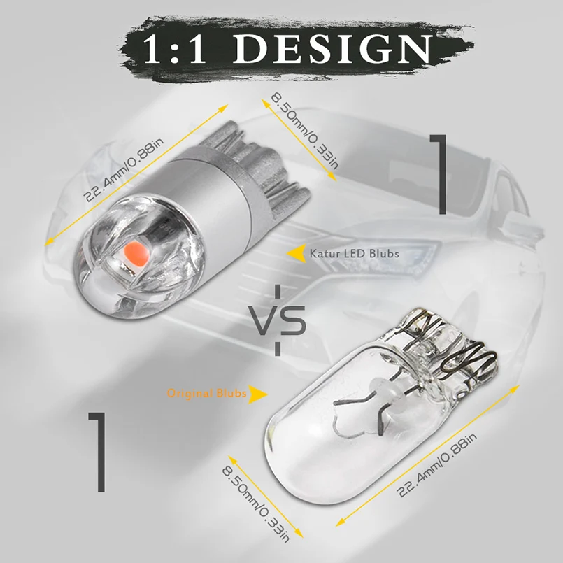 Светодиодсветодиодный лампа T10 W5W 2 шт. 3030 SMD 168 194 автомобильные аксессуары