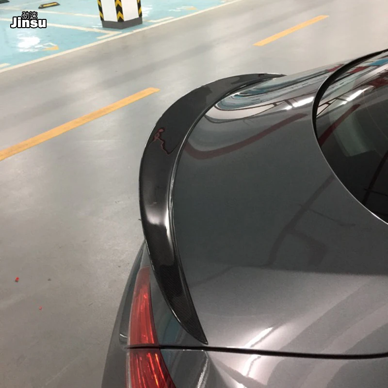 Для Benz C class coupe c200 c220 c250 2 door 2015 2018 AMG style real carbon fiber спойлер заднего багажника крыла lip