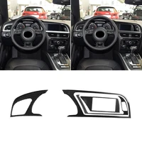 set carbon fiber instrument panel cluster meter dashboard trim cover for audi a4 b8 s4 rs4 a5 s5 rs5 coupe sport back cabriole