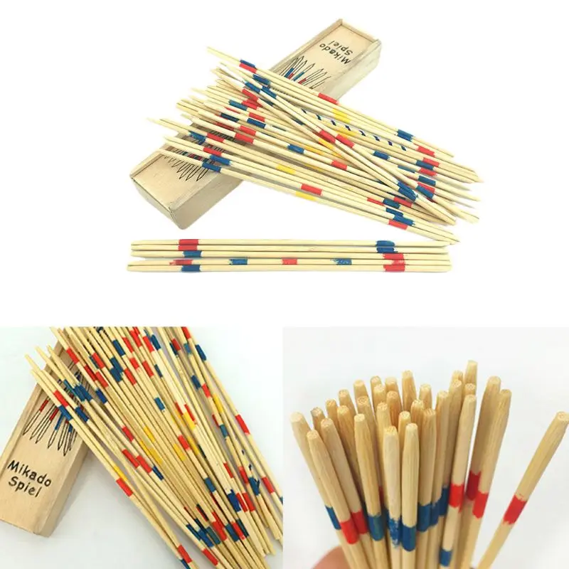 

Traditional Pick up Sticks with Wood Box Children Intelligence Teaching Aid Set 63HE