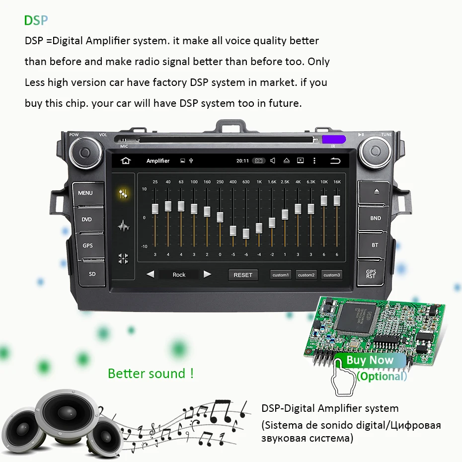 4G+ 64G 8 CORE 2 din Android 9,0 автомобильный dvd-плеер gps для Toyota Corolla 2007 2008 2009 2010 2011 Автомобильный Радио стерео usb obd2 dvr dab