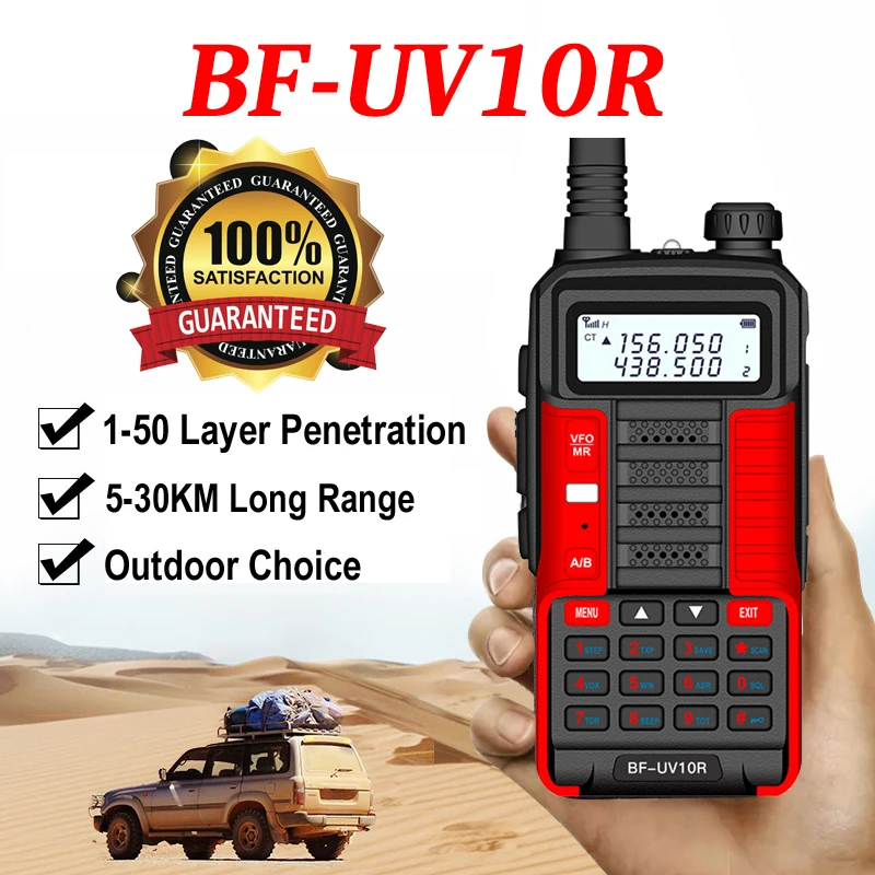 BaoFeng UV10R Two Way Radio Portable Walkie Talkies Ham Radio Transceiver Long Range 50km Hunt Forest UV 10R Beter Baofeng UV 5R