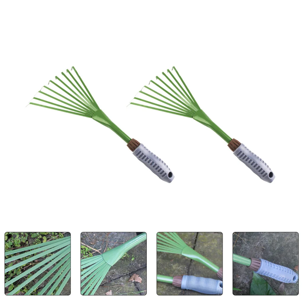 

2Pcs Gardening Hand Tool Hand Claw Rake Cultivator Garden Cleaning Tools