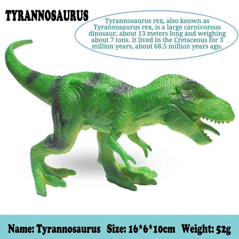 Набор из 6 большие мягкие резиновые динозавра Модели имитационная модель с