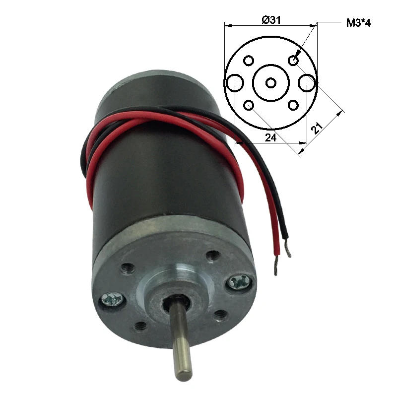 Двигатель карбоновой щетки высокой мощности с магнитным большим крутящим