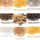 Металлические Открытые двойные петли 200 шт.лот 5-12 мм, Ювелирная фурнитура сделай сам, кольца и разрезное кольцо для изготовления ювелирных изделий