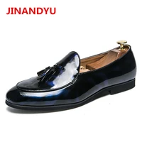 46 47 plus size dresses patent leather shoe man loafers elegant fashion official shoes for suit new mens oxford leather shoes