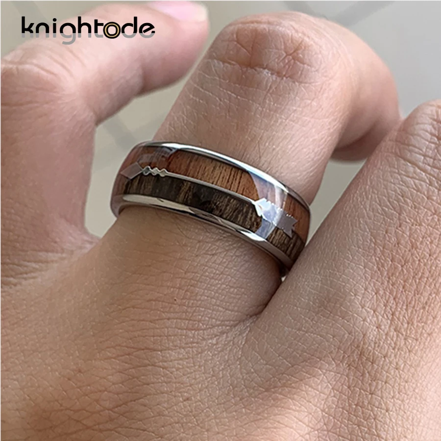 Из натурального дерева/стрела из нержавеющей стали Инлайн 8 мм Для мужчин женщин