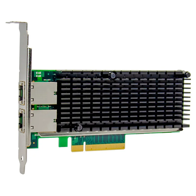PCIE X8 10 Gigabit Ethernet Electrical Port Network Card Dual-Port 10GbE Server Network Card for PC