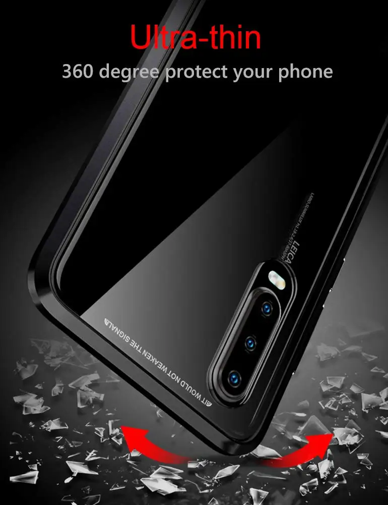 Двусторонний стеклянный магнитный металлический чехол для huawei P30 P20 Pro Lite чехол для телефона huawei mate 30 20 Pro Lite Nova 4e чехол для телефона